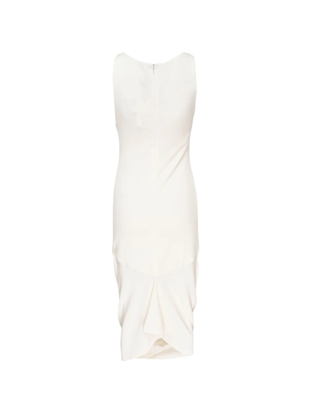 Jacquemus The Regata midi draped-effect dress Wit