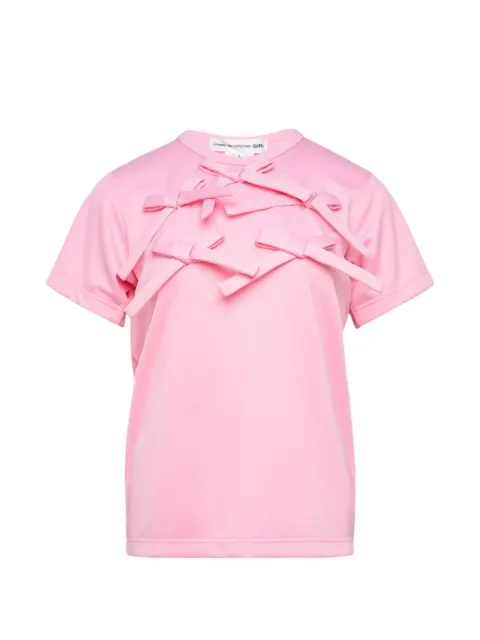 Comme Des Garçons Girl camiseta con detalle de lazo