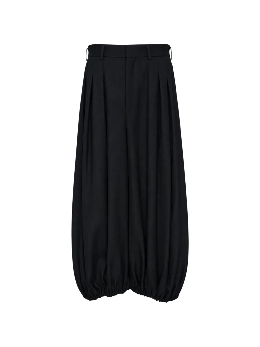 Comme Des Garçons pleated balloon pallazo pants Zwart