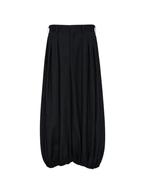 Comme Des Garçons pantalon palazzo ballon plissé