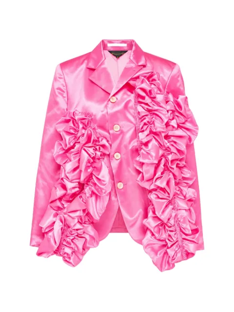 Comme Des Garçons ruffled satin blazer