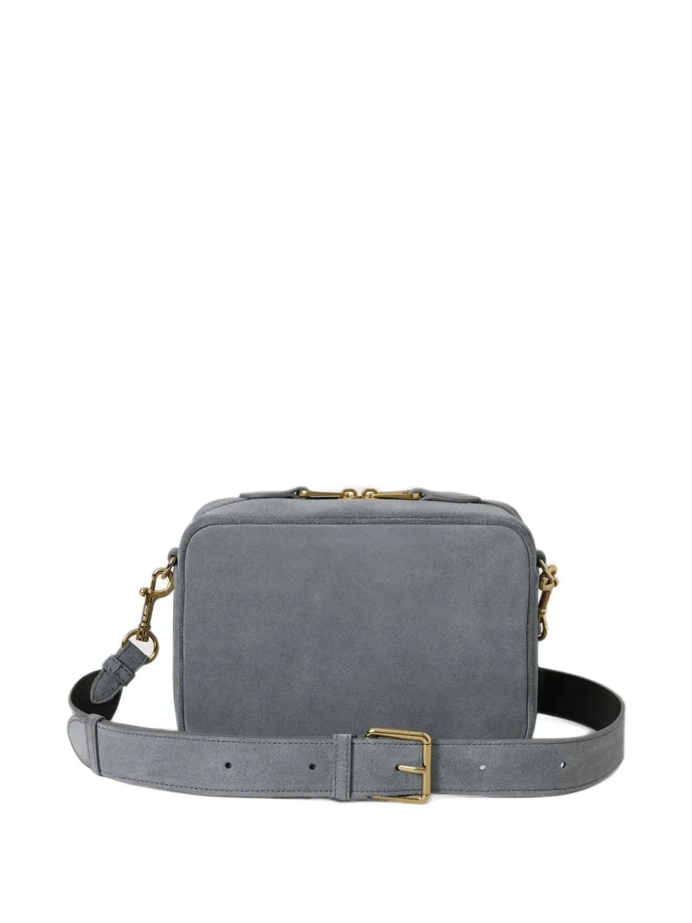 Mulberry Darley Postman's Lock suede shoulder bag Grijs