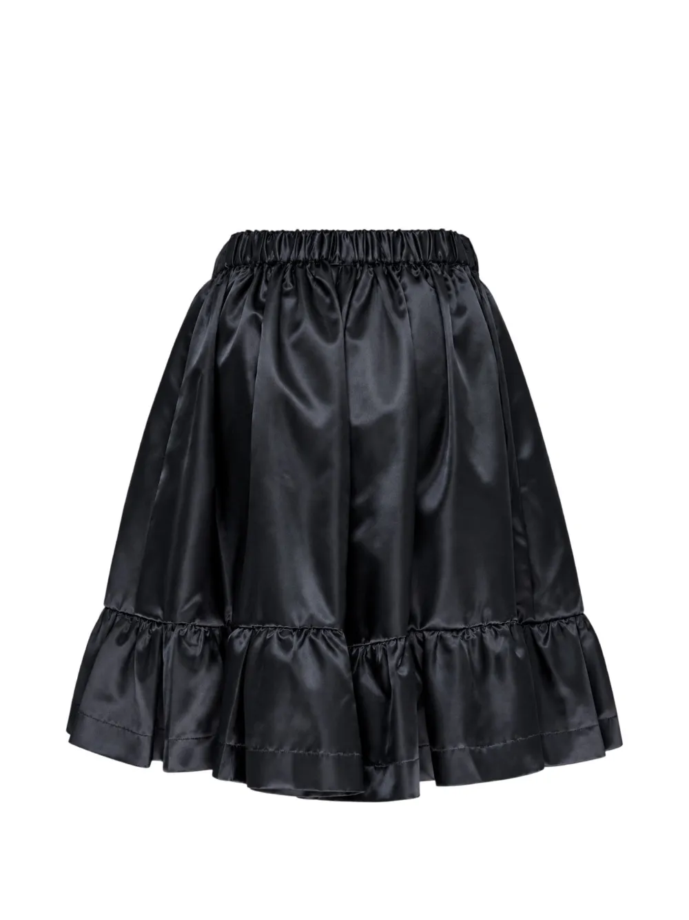 Comme Des Garçons Girl ruffled satin-finish mini skorts Zwart