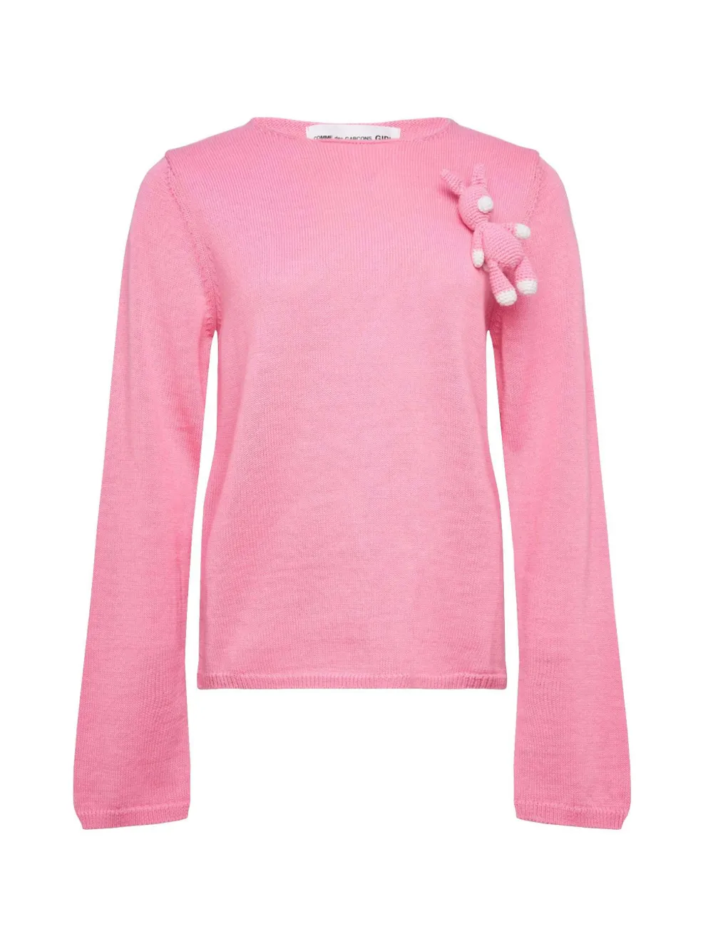 Comme Des Garçons Girl Pullover mit Hasenapplikation - Rosa