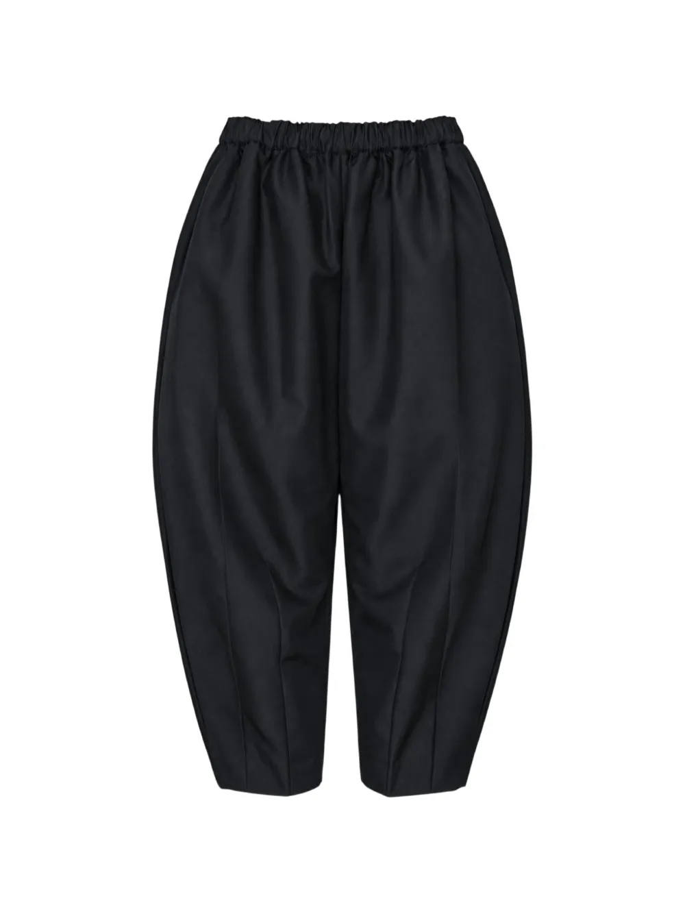 Comme Des Garçons pleated tapered trousers Zwart