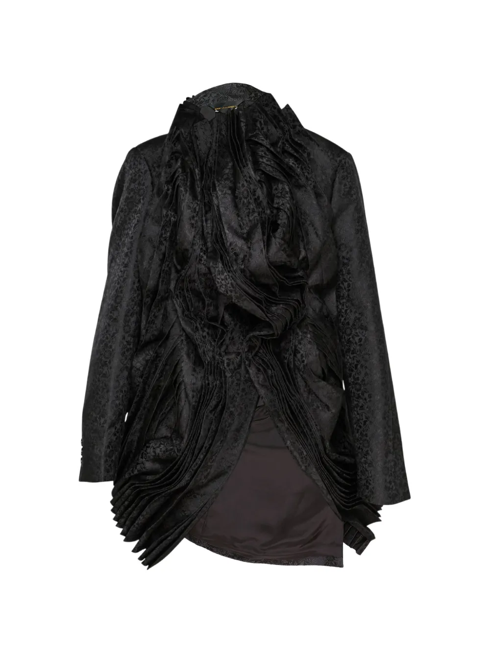 Comme Des Garçons Jacquard-Jacke mit Blumenmuster - Schwarz