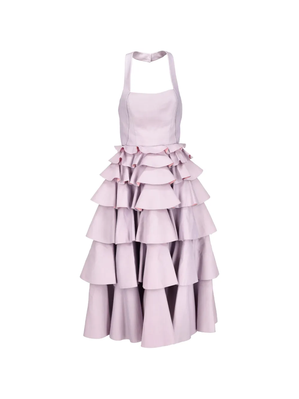 Marco Gabrielli Atelier tiered halterneck maxi dress - Purple