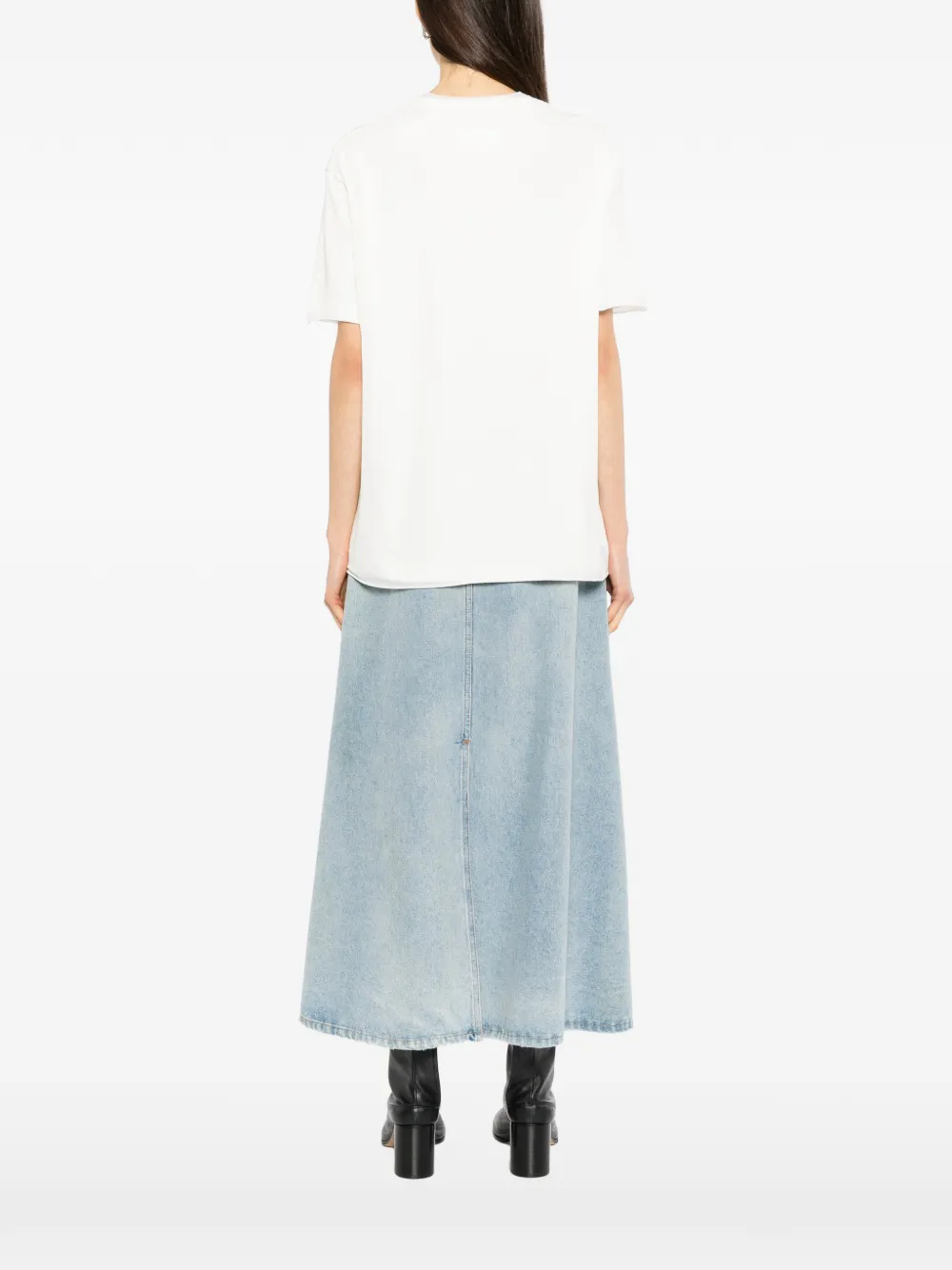 Maison Margiela logo-print T-shirt Wit