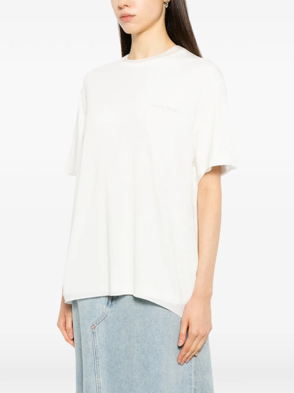 Maison Margiela logo-print T-shirt Wit