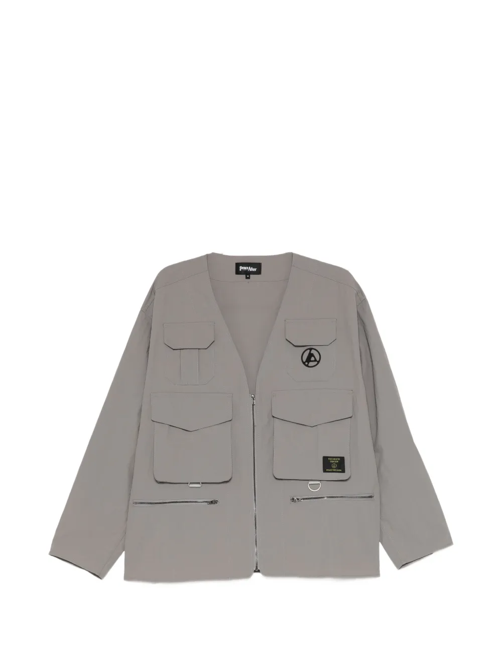 PEACE AND AFTER Linkin Park × Peace and After no-collar jacket - Grigio