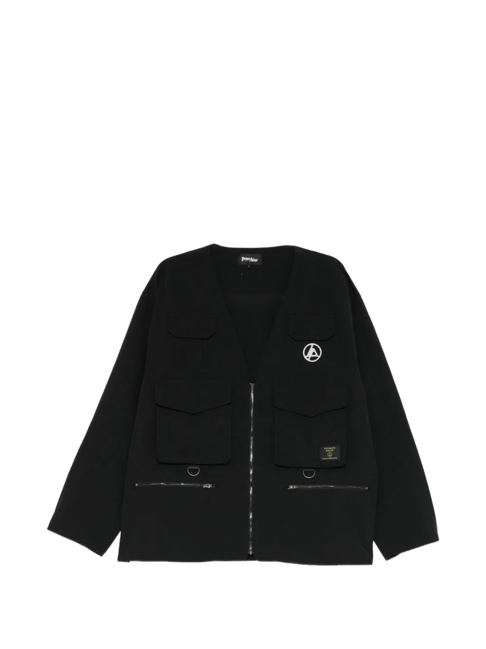 PEACE AND AFTER Linkin Park × Peace and After no-collar jacket - Nero