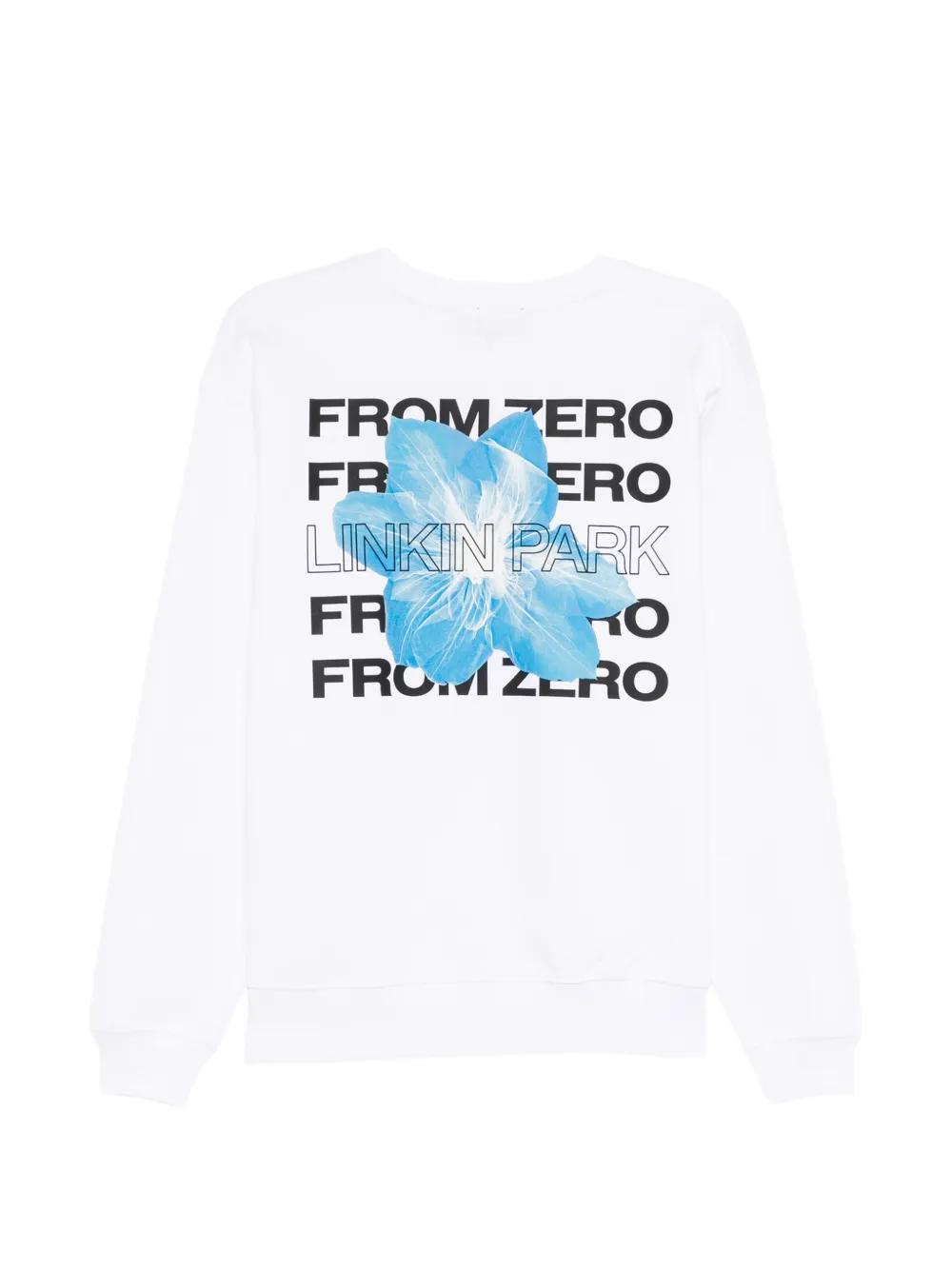 PEACE AND AFTER Linkin Park x Azuma Makoto X-Ray flower sweatshirt Wit
