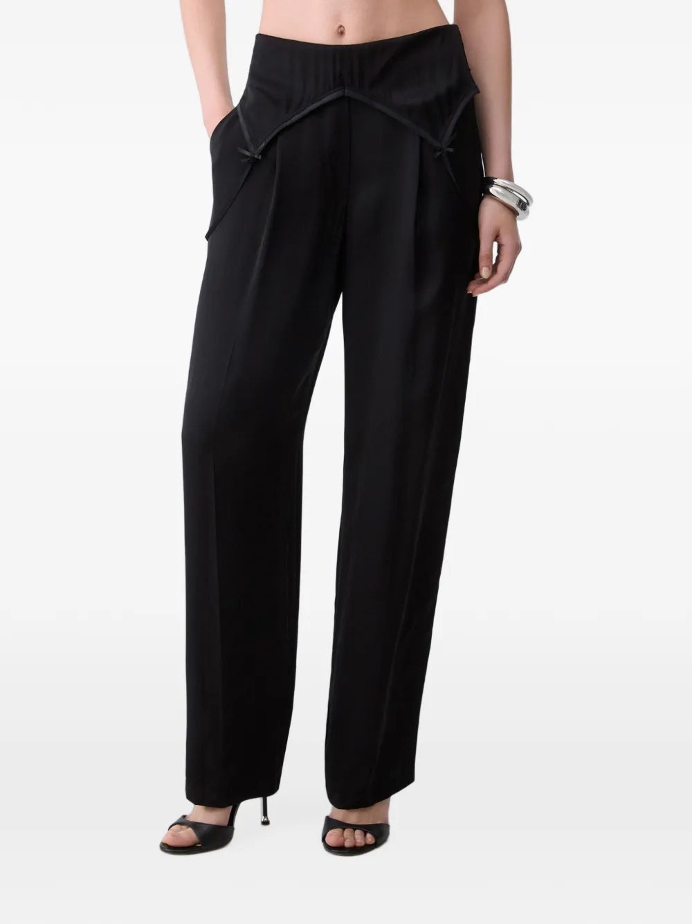LIU JO trousers with lingerie detail