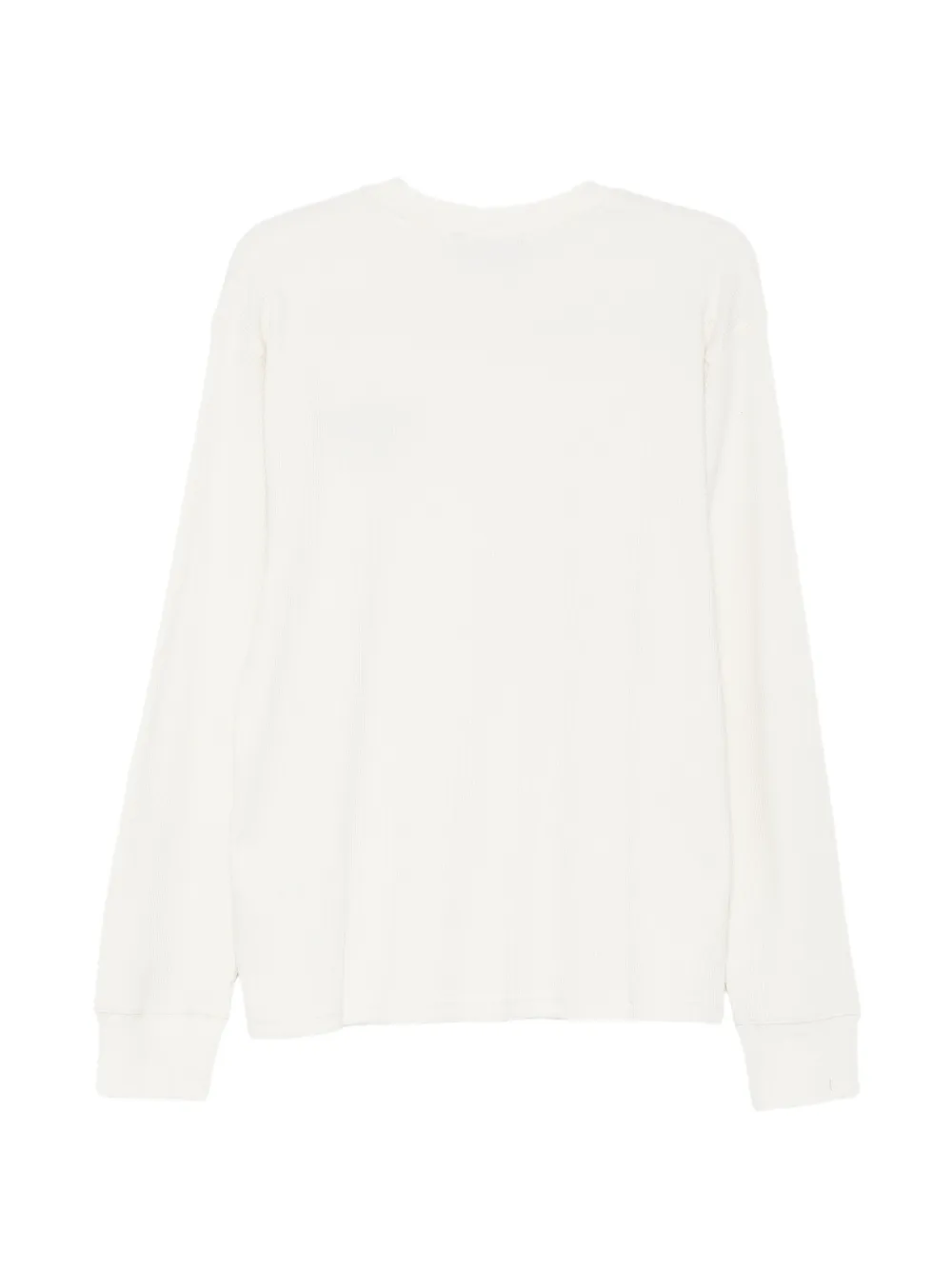 Carhartt WIP logo-embroidered waffle-knit T-shirt Beige