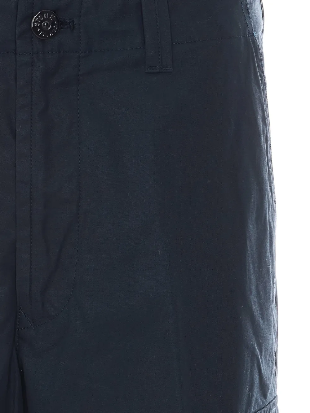 Stone Island Katoenen canvas S.I. Cargo broek Blauw