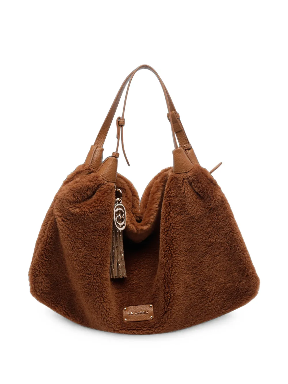 La Carrie Teddy Shoulder Bag In Brown