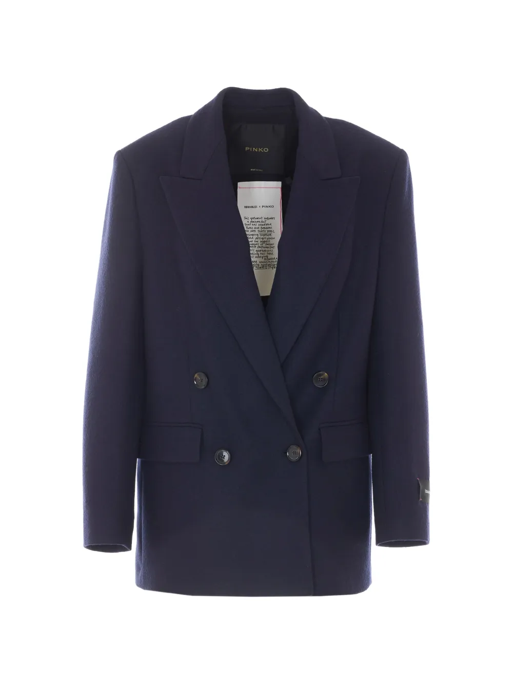 PINKO double-breasted peak-lapels jacket - Blue
