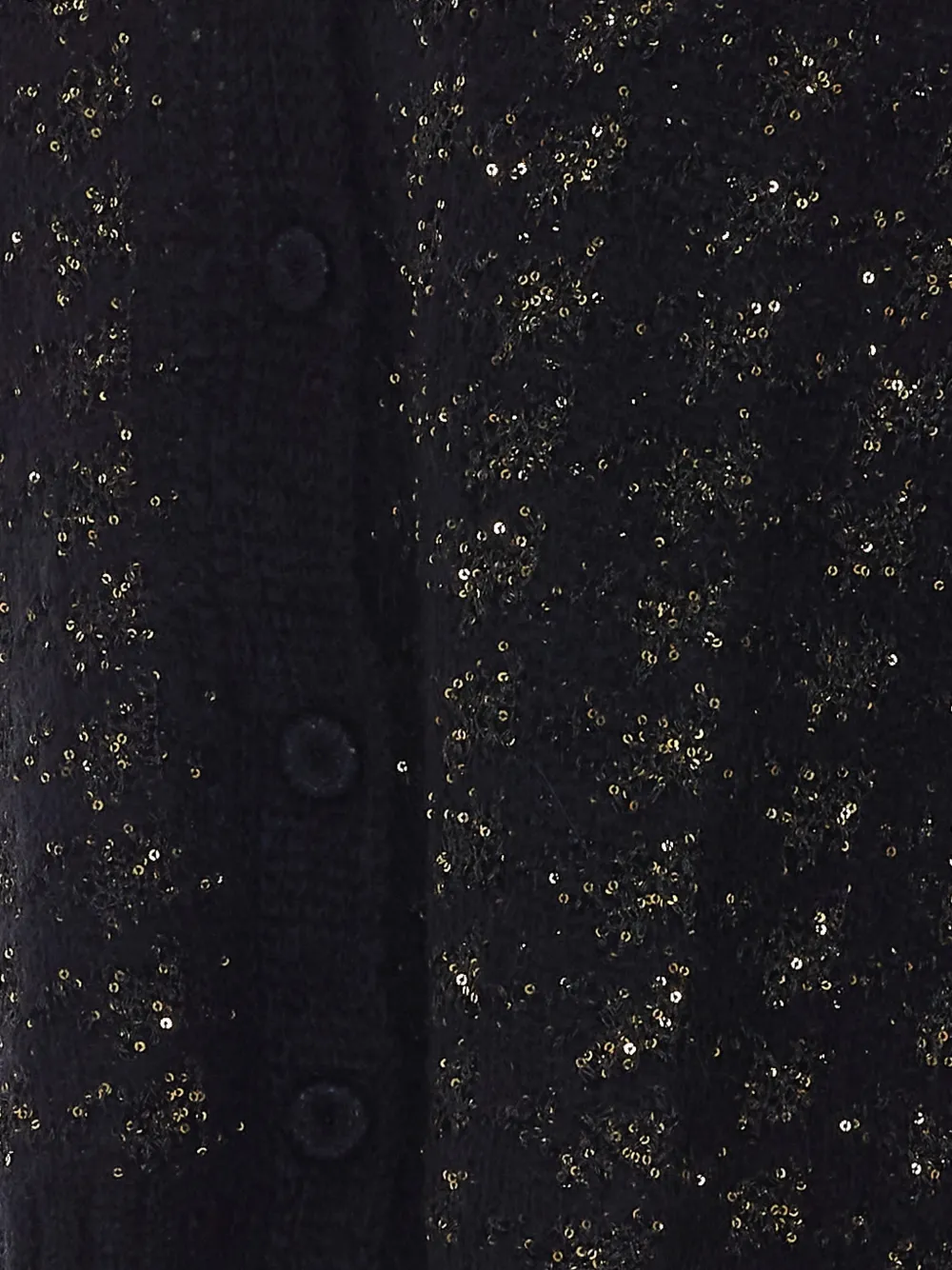 TWINSET Gebreid vest met pied-de-poule print en jacquard Zwart