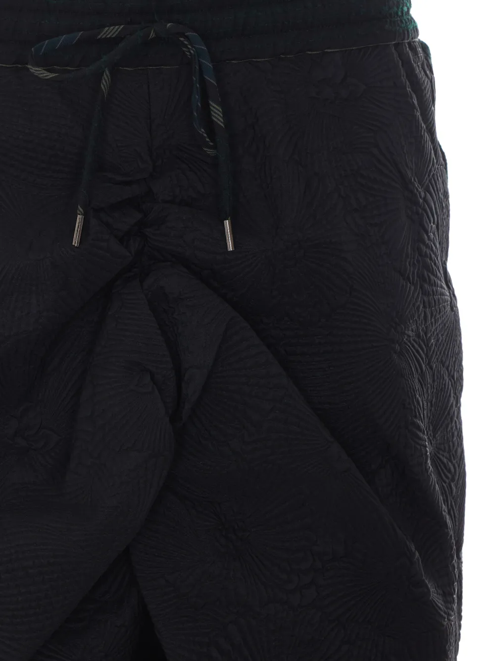 Vivienne Westwood asymmetric jacquard-pattern skirt Zwart