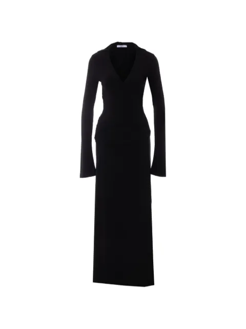 Eleh wrap-style ruched maxi dress