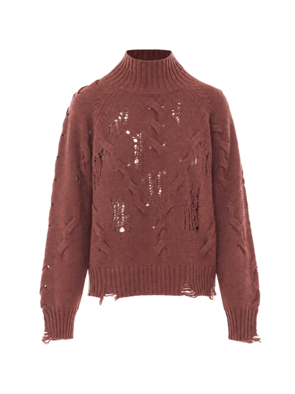 Aniye By Tina cable-knit sweater - Marron Aniye By Tina cable-knit sweater - Marron