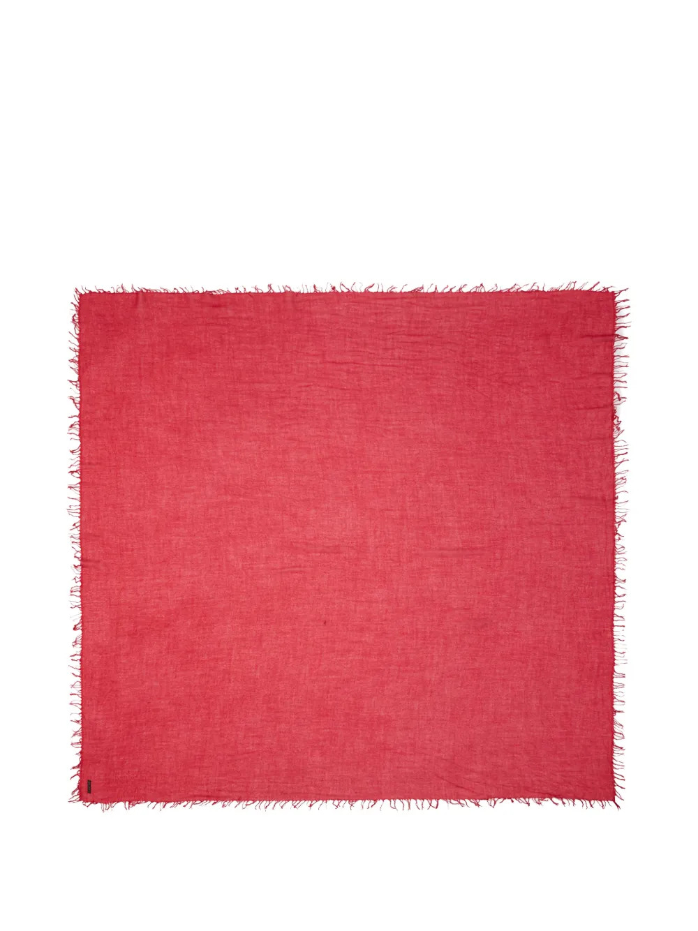 Faliero Sarti Enrica frayed-edge scarf Rood