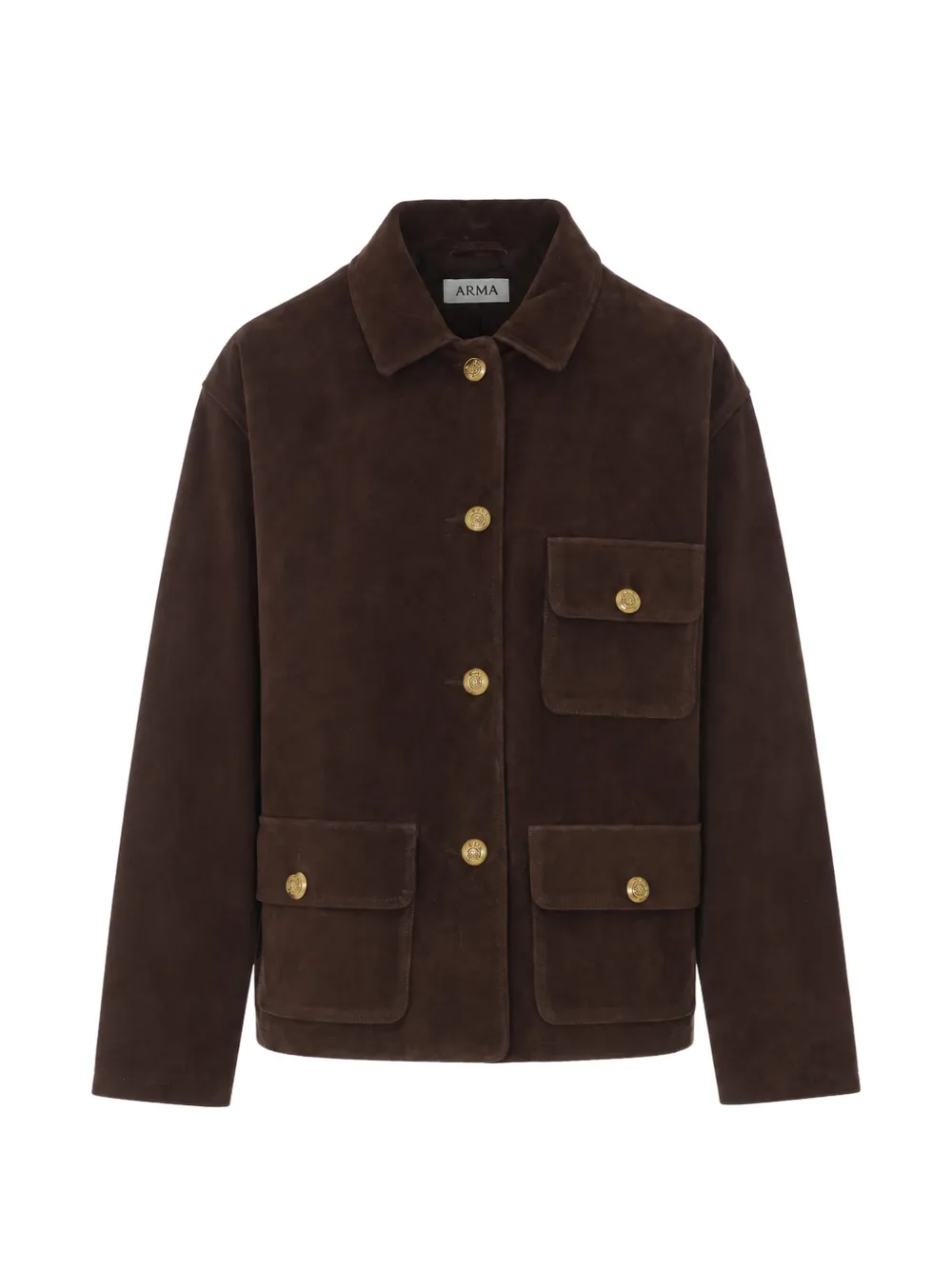 Arma Rosia suede jacket - Marrone