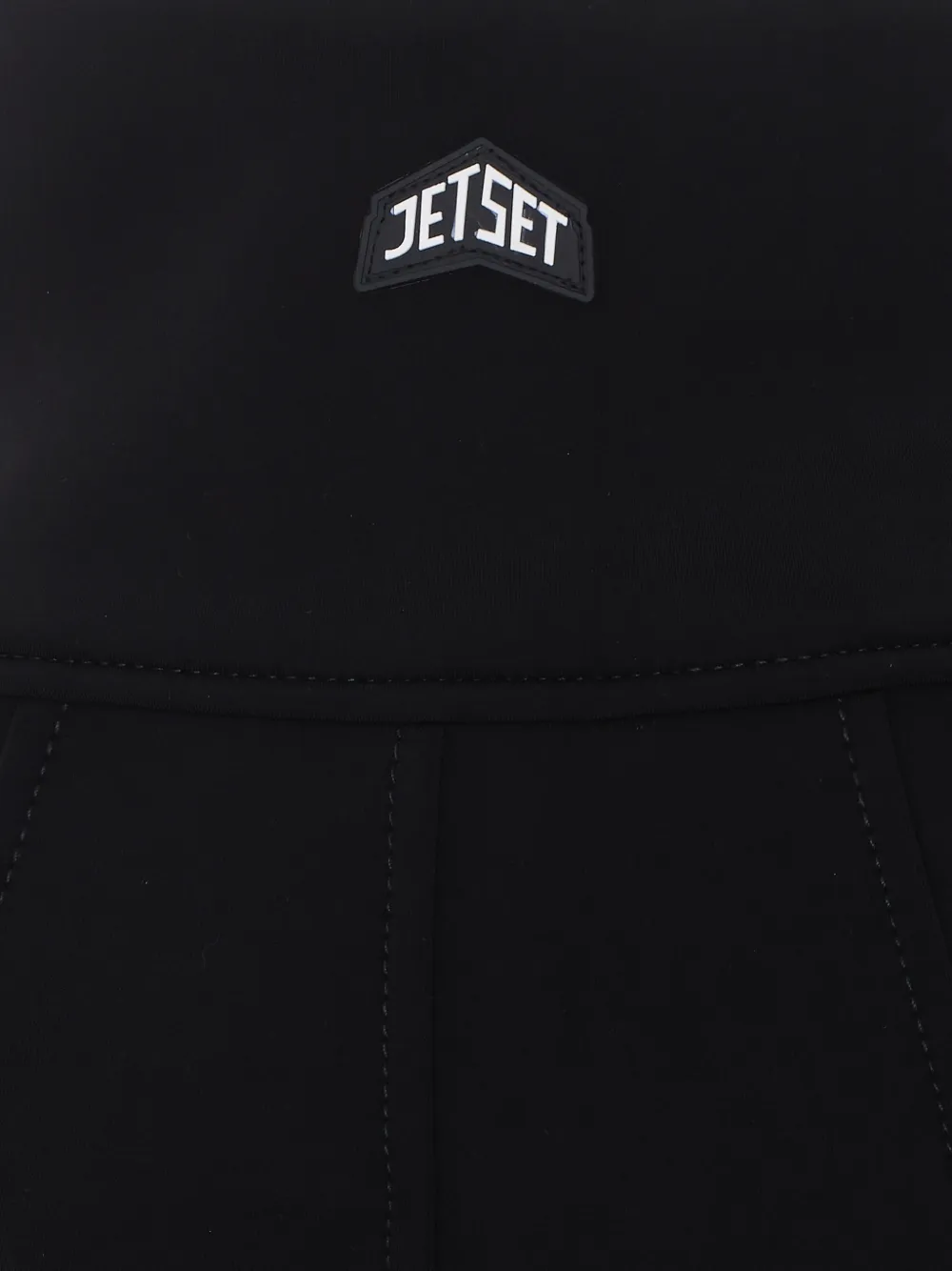 JETSET Tiby skibroek met patchwork van sterren Zwart