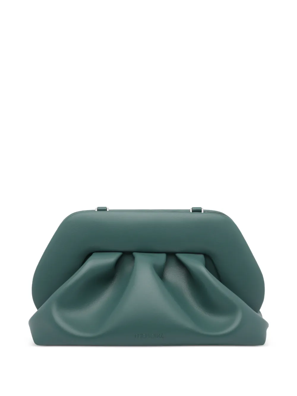 Themoirè Bios draped clutch bag - Verde