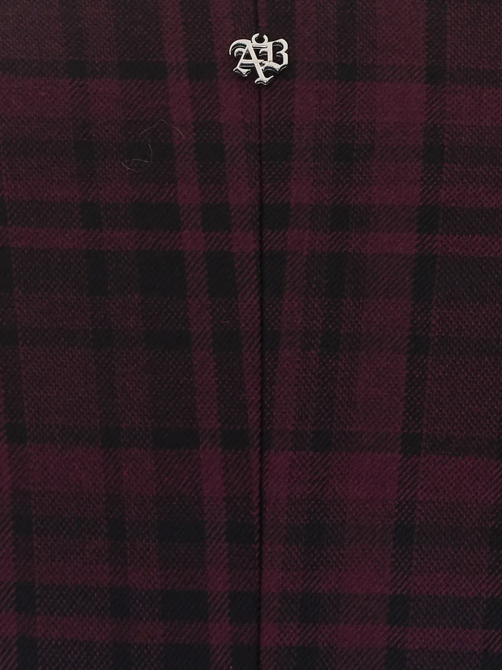 Aniye By Geruite blazer met gewatteerde schouders Paars