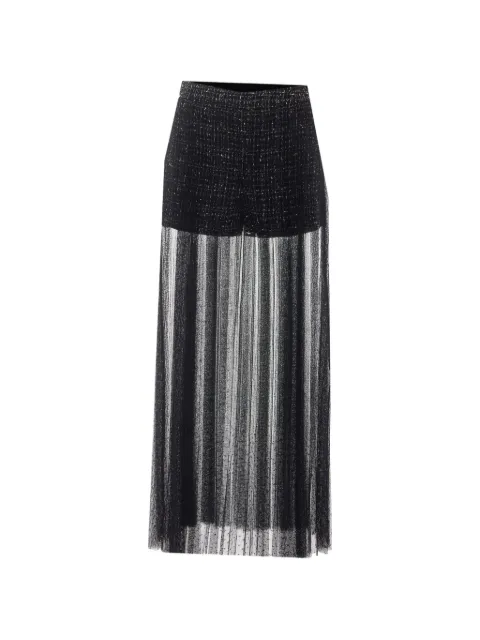 TWINSET bouclé plumetis-motif skirt