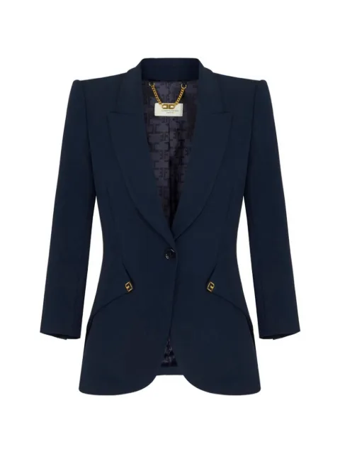 Elisabetta Franchi jacket made of lightweight crêpe fabric and satin