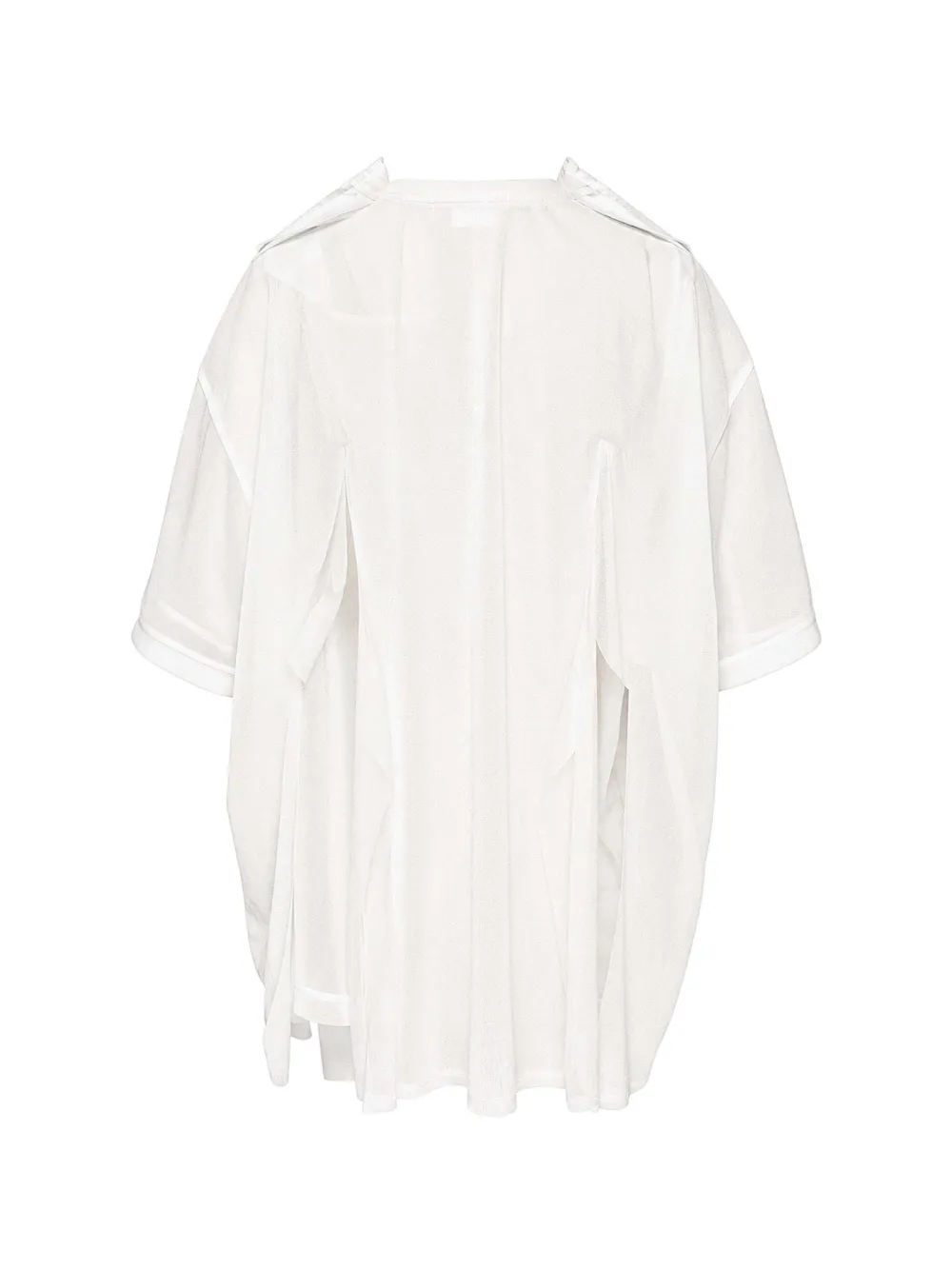 Comme Des Garçons raw-edge panelled T-shirt Wit