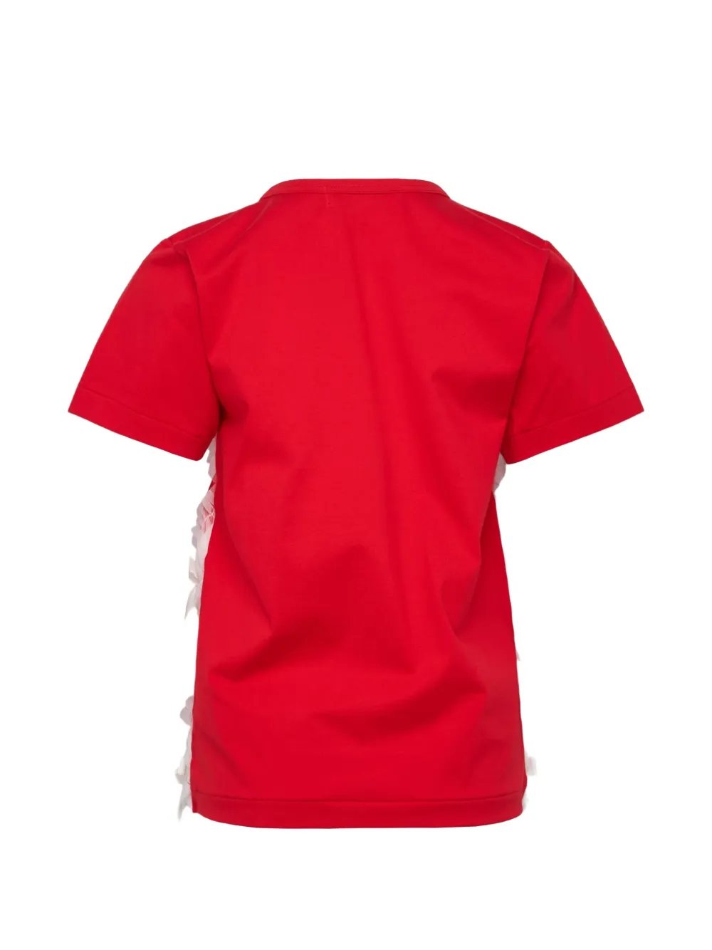 Comme Des Garçons Girl bow-embellished T-shirt Rood
