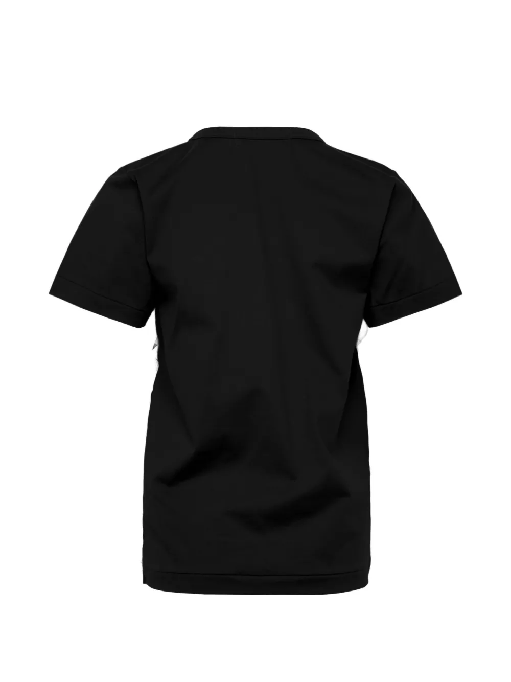 Comme Des Garçons Girl ruffled bow-embellished T-shirt Zwart