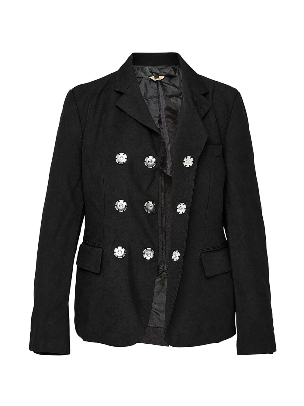Comme Des Garçons Comme Des Garçons double-breasted button-embellished blazer Zwart