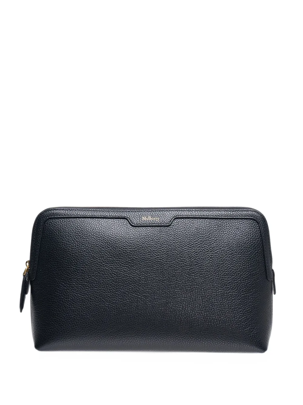 Mulberry medium grained leather cosmetic clutch bag - Nero