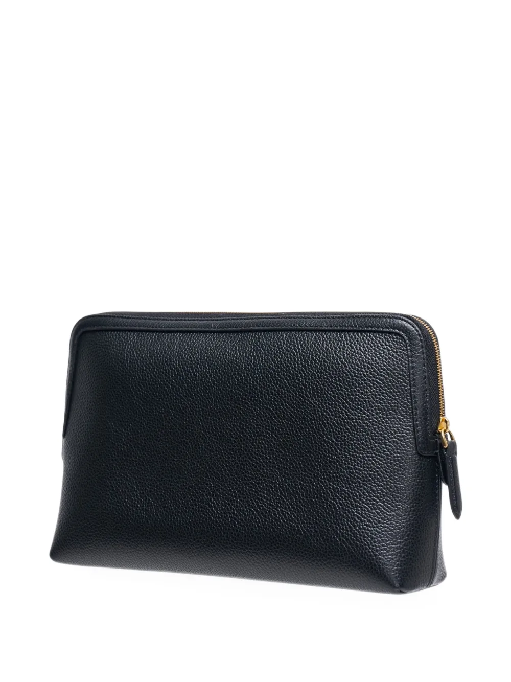 Mulberry medium grained leather cosmetic clutch bag Zwart