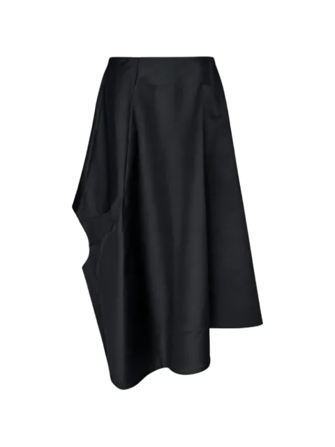 Comme Des Garçons asymmetric cut-out midi skirt