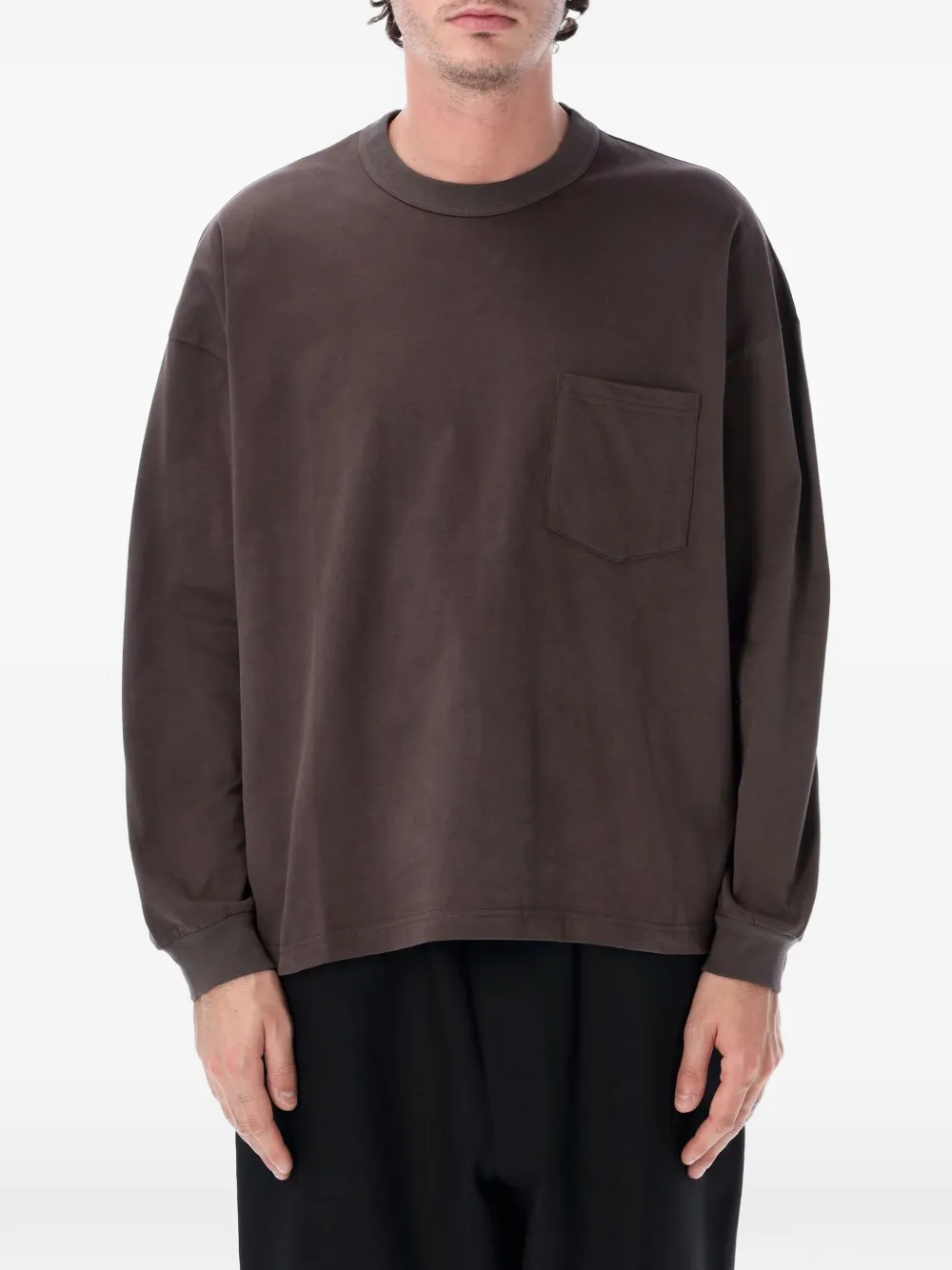 Comme des Garçons Homme T-shirt met lange mouwen Bruin
