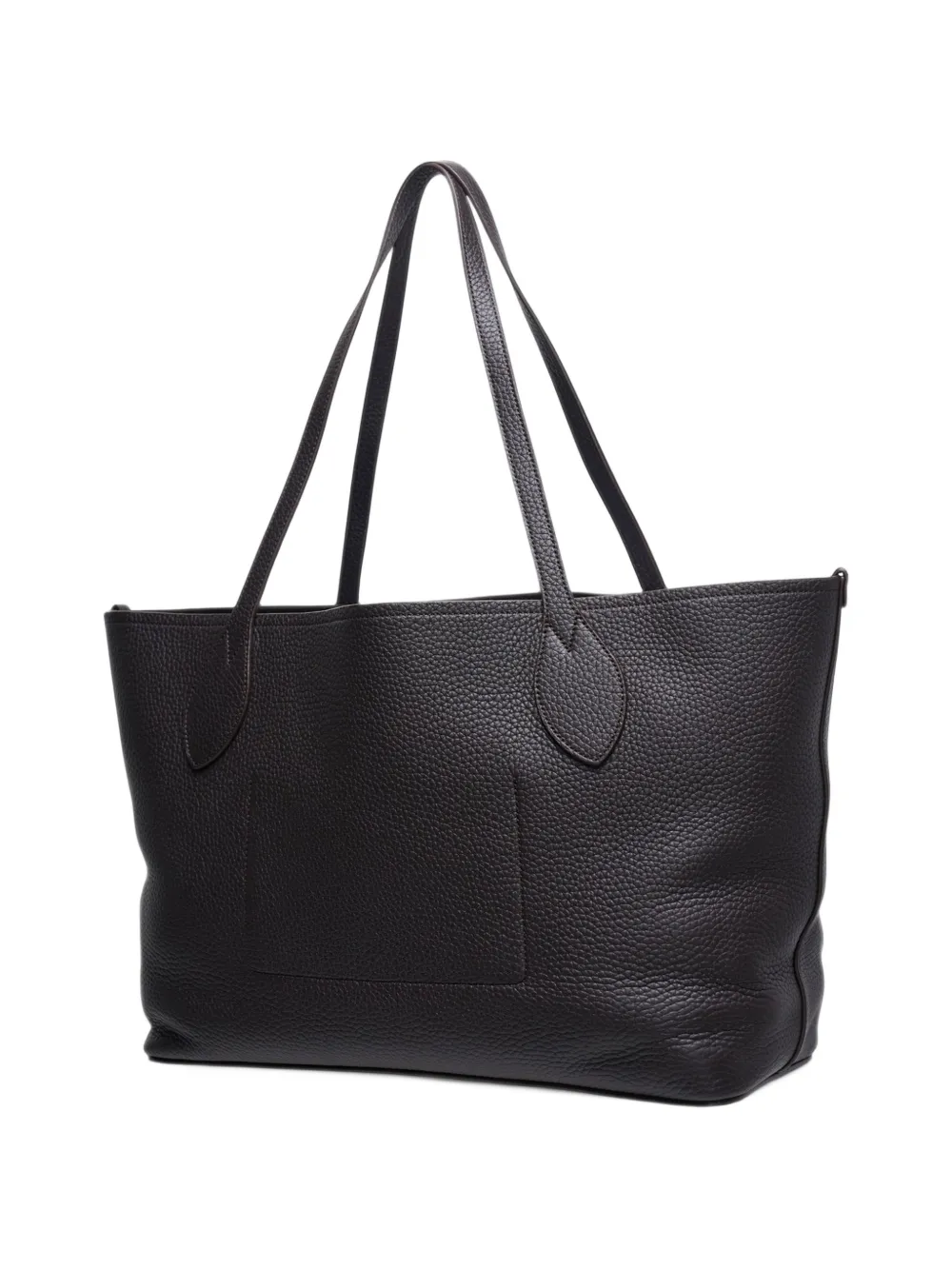 Mulberry Tree logo-embossed pebbled-leather tote bag Bruin
