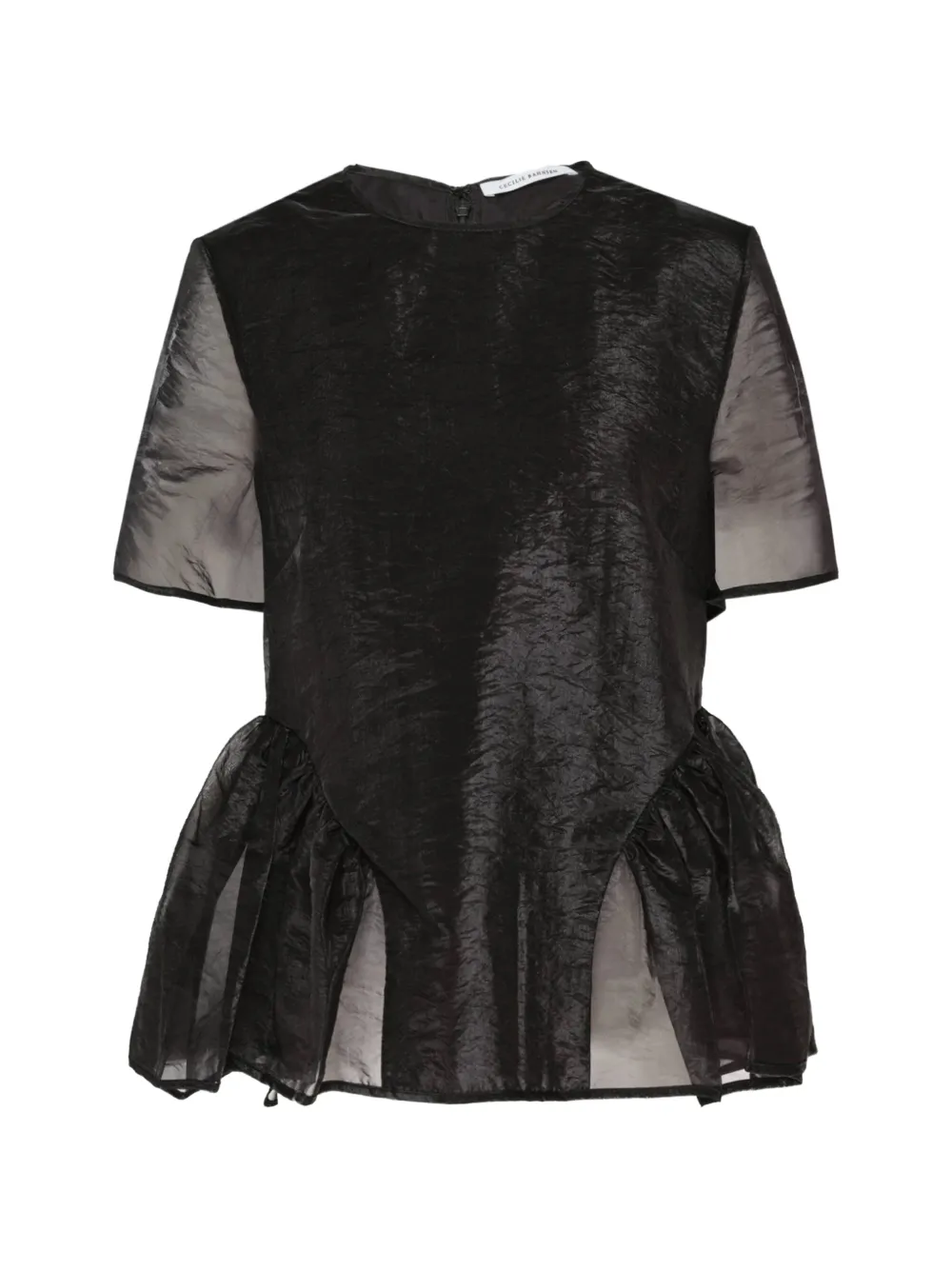 Cecilie Bahnsen Fimen crinkled peplum top