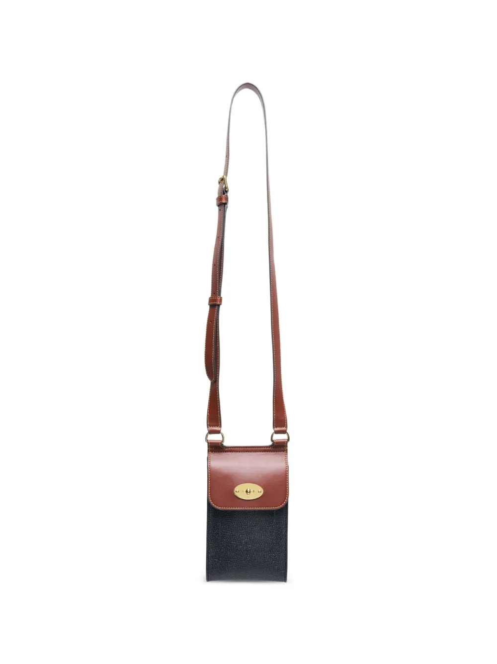 Mulberry mini Anthony Postman's Lock leather shoulder bag Zwart