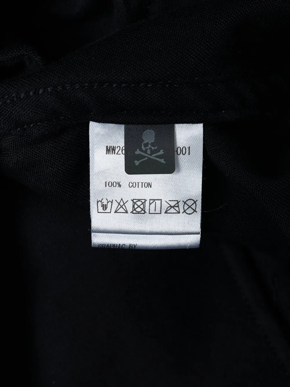 Mastermind Japan graphic-print drawstring trousers Zwart