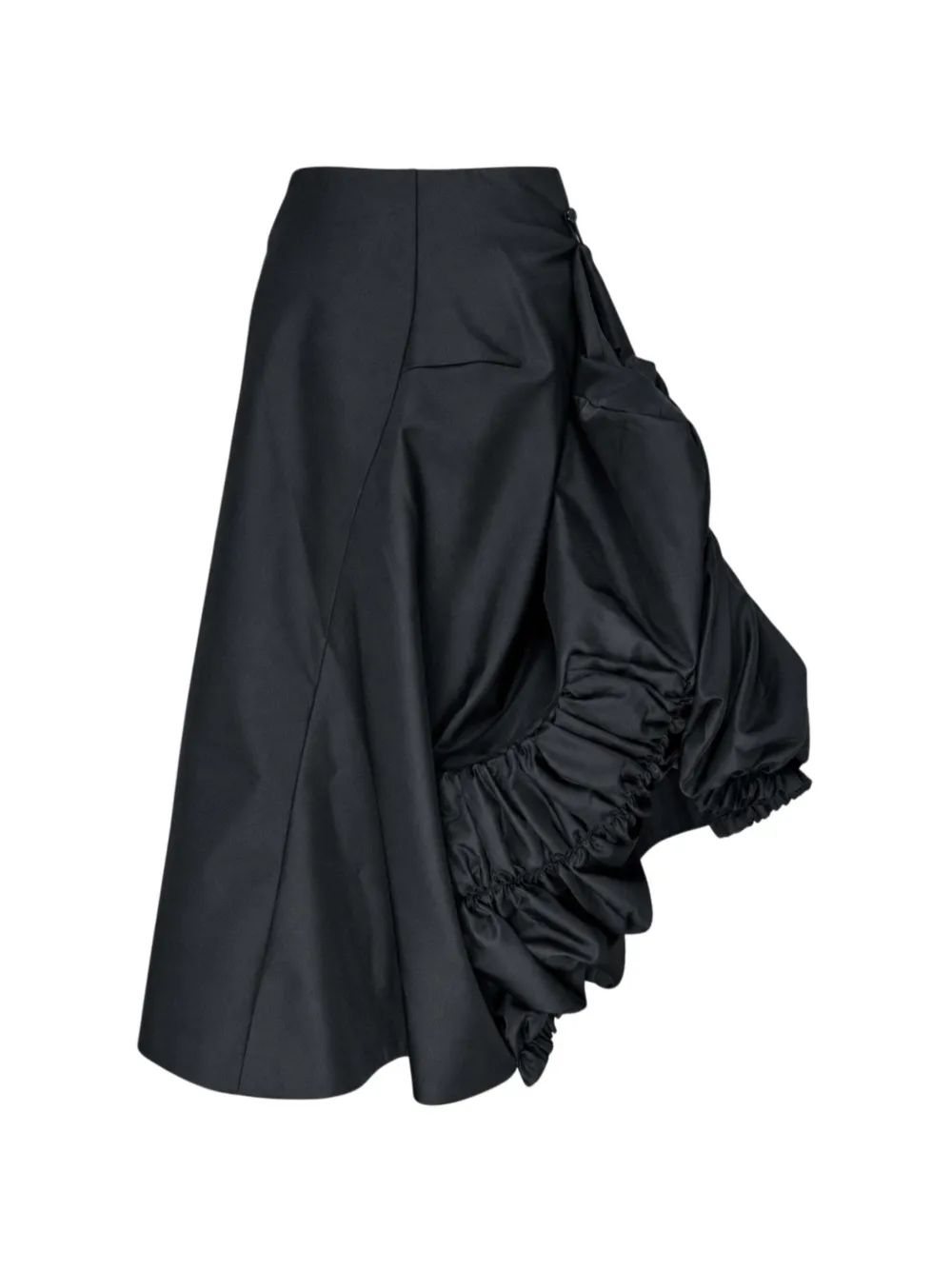 Comme Des Garçons Gonna asimmetrica con ruches - Nero
