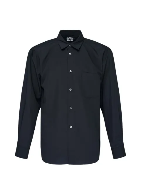 Black Comme Des Garçons gathered-back shirt
