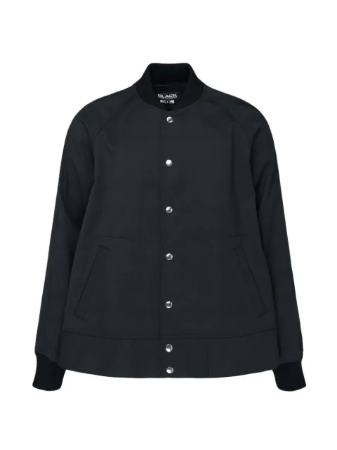 Black Comme Des Garçons snap-button bomber jacket