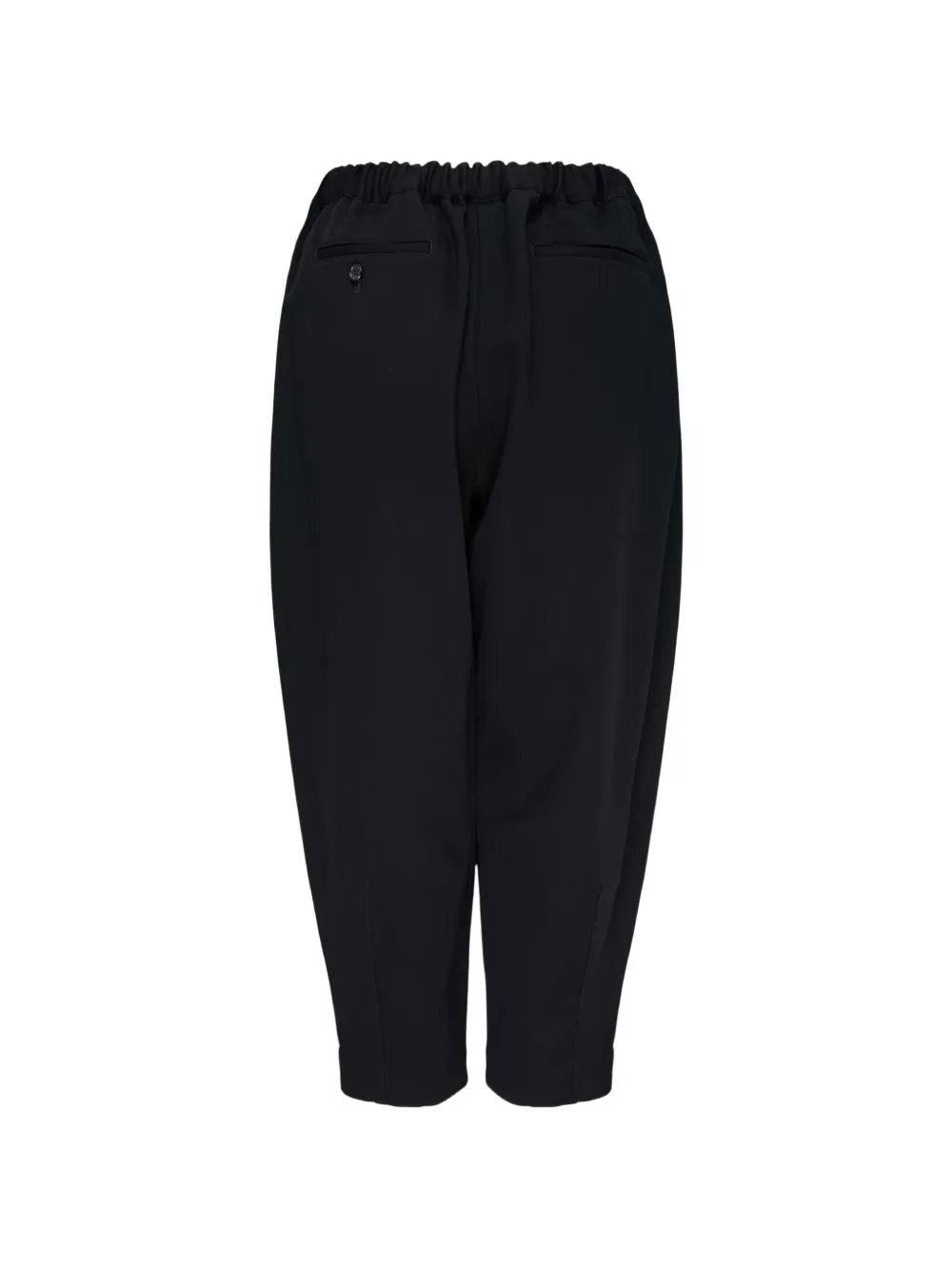 Comme Des Garçons Comme Des Garçons elasticated-waistband tapered trousers Zwart