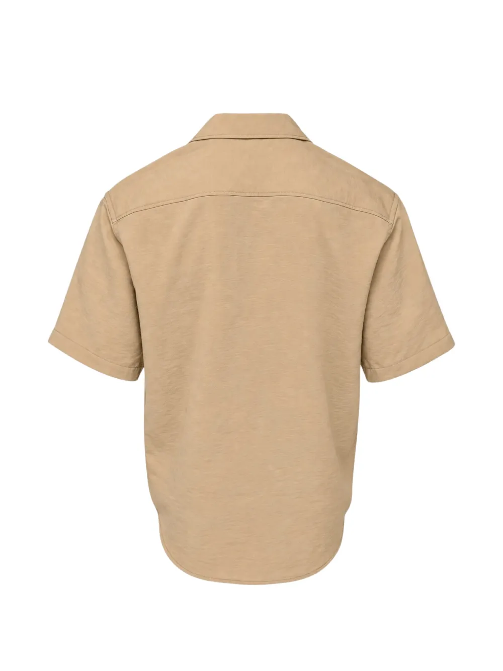AMI Paris Overhemd met geborduurde vogel Beige