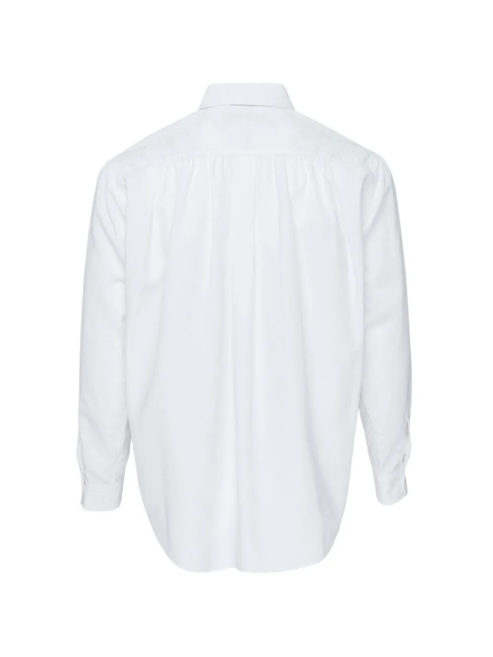 Black Comme Des Garçons gathered-back shirt Wit